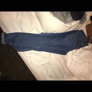 Skinny distressed Levi jeans